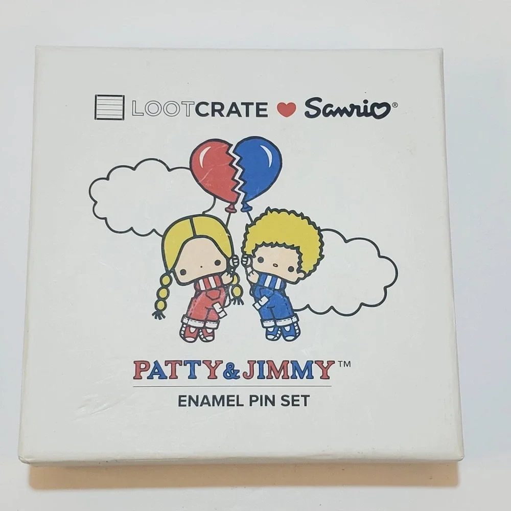 Sanrio Loot Crate Exclusive Patty and Jimmy Character Enamel Pin Set 2017